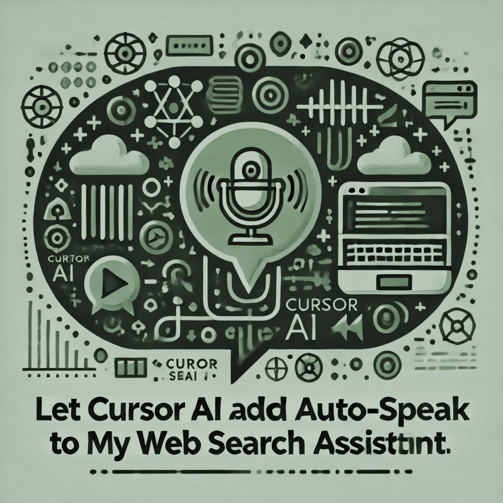 Let Cursor AI add Auto-Speak to my Web Search Assistant